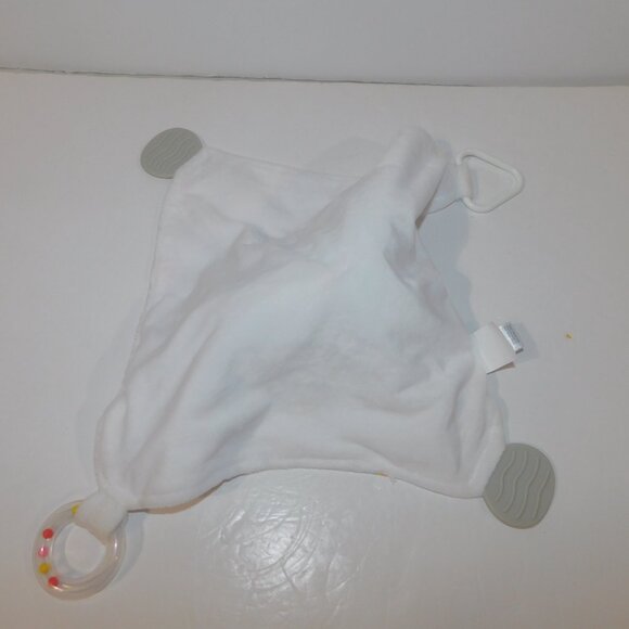 Modern Baby Plush Sheep lamb Rainbows Security Blanket Baby lovey Teether rattle - Picture 8 of 9